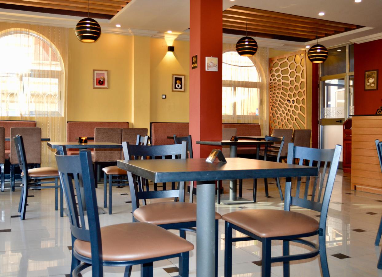 Cafe view on ground floor