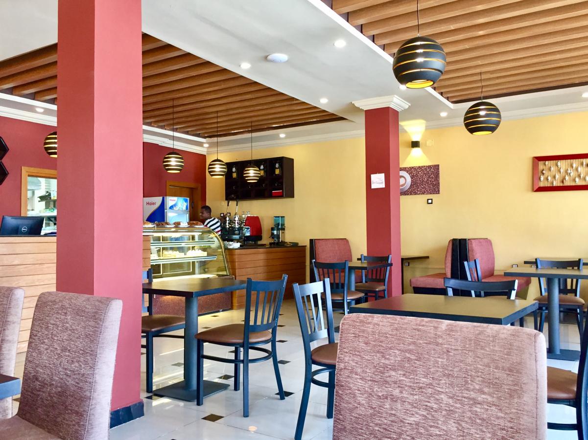 Cafe view on ground floor