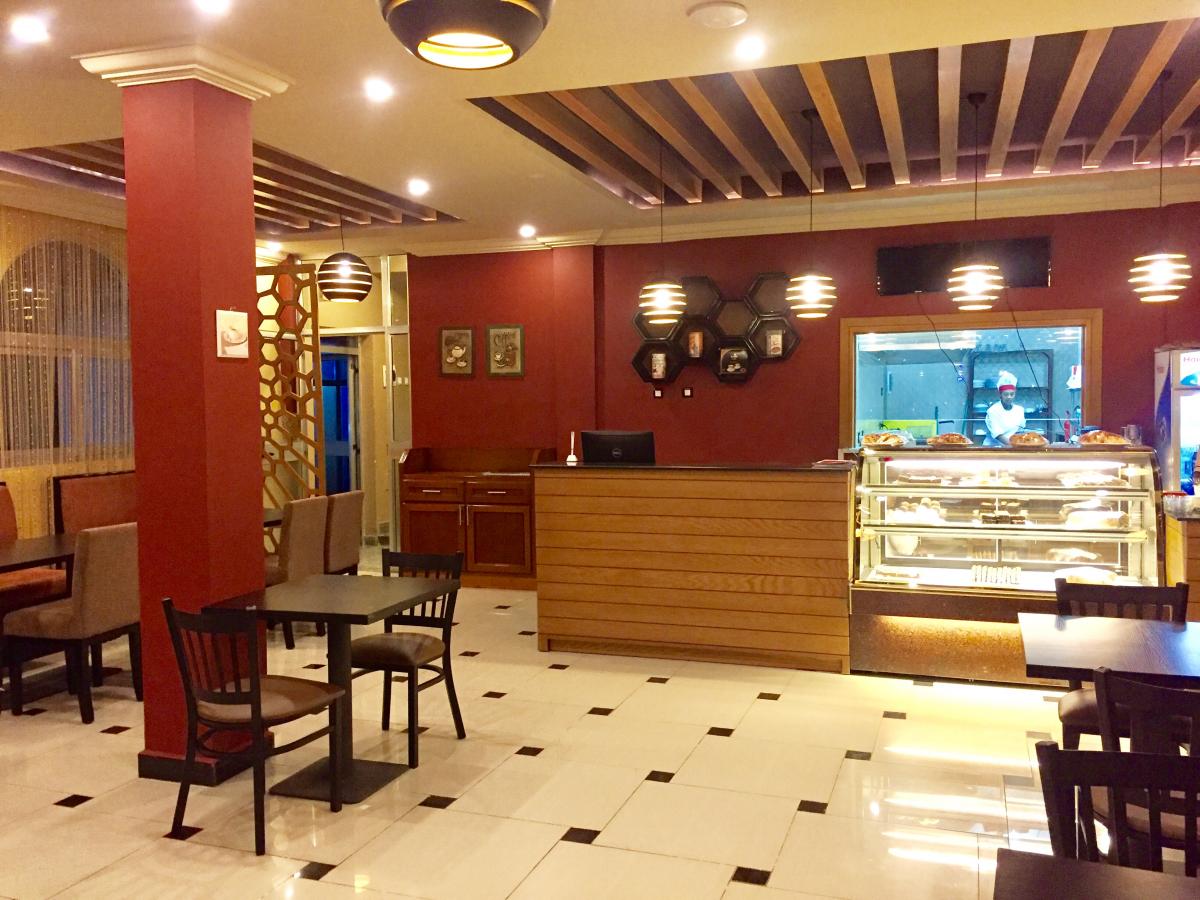 Cafe view on ground floor