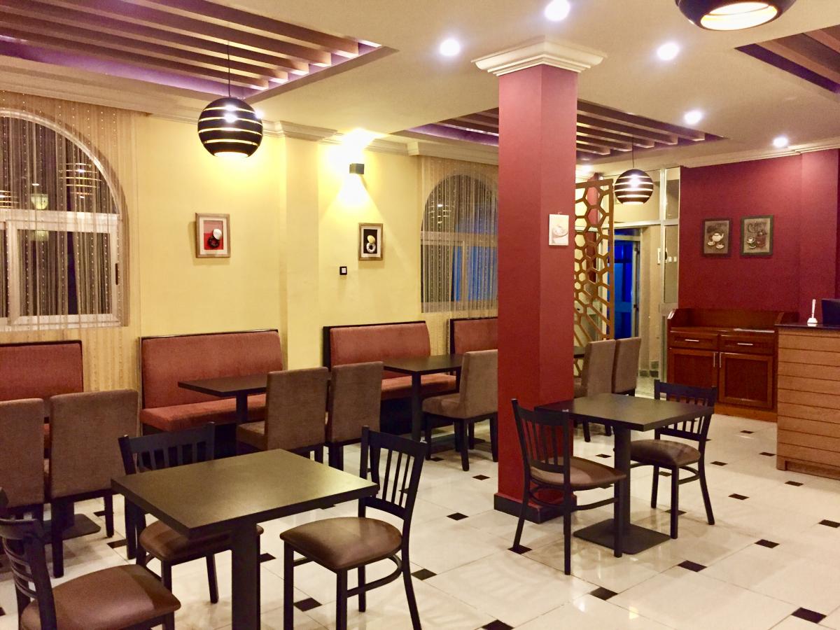 Cafe view on ground floor