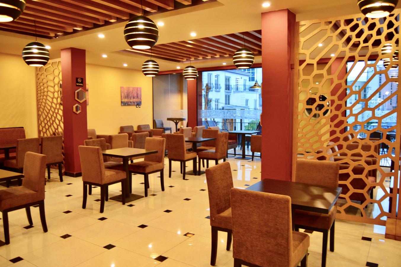 Restaurant view on first floor