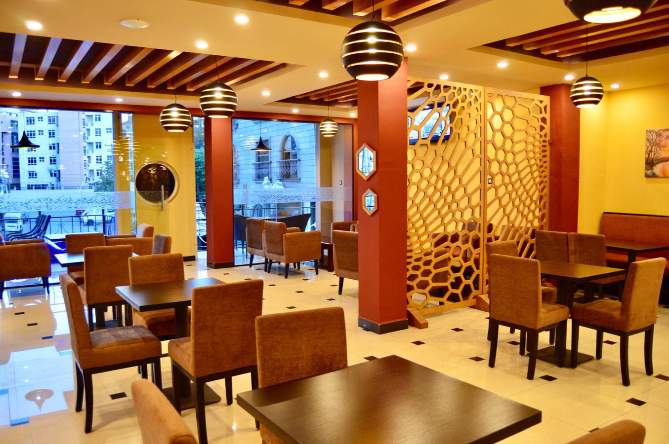 Restaurant view on first floor
