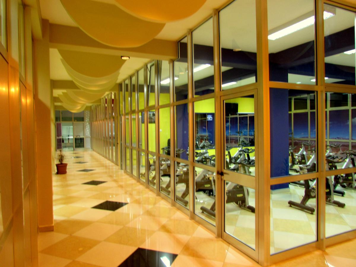 Walkway with a view of Spin Studio